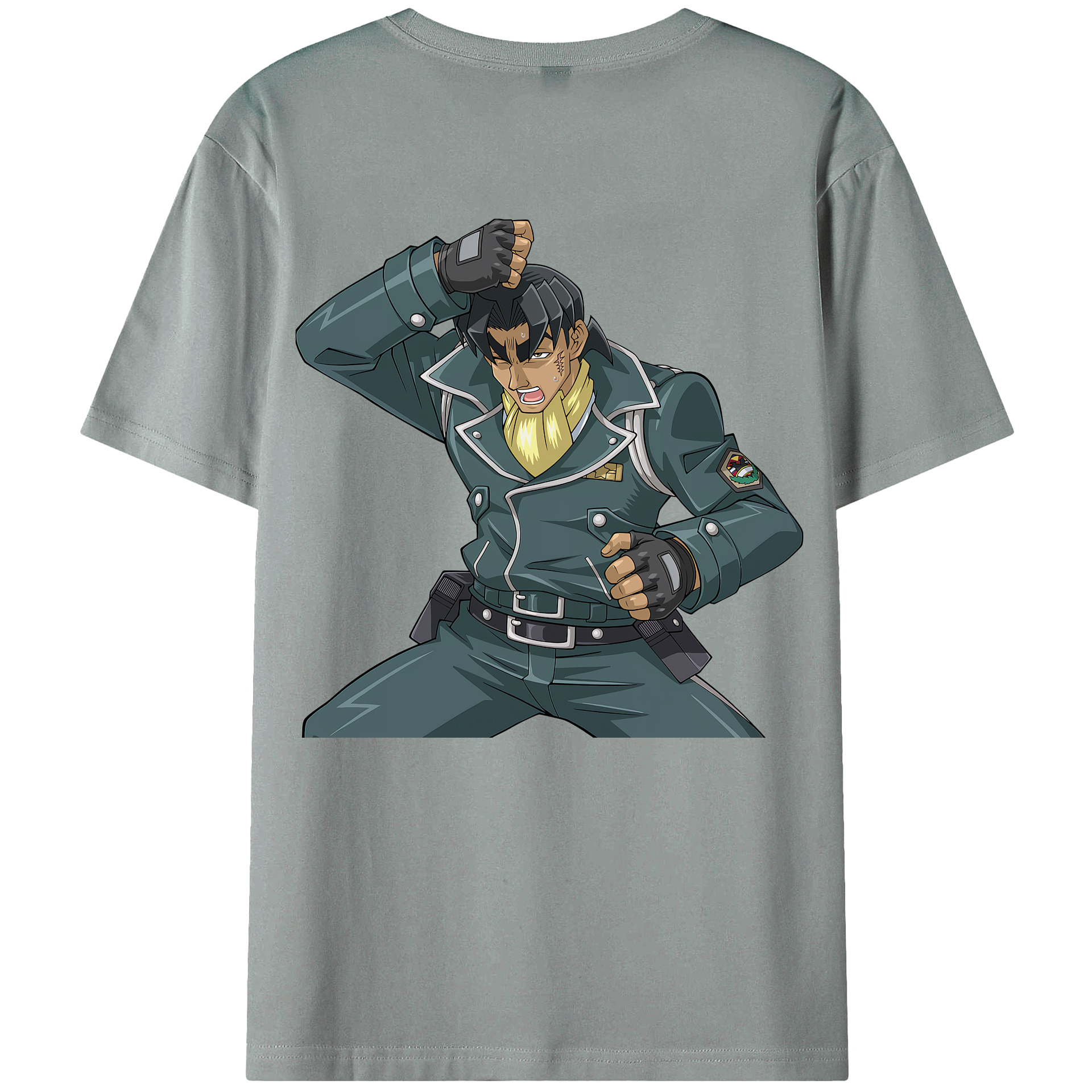 （画像用） 遊☆戯☆王 Yu-Gi-Oh! 綿100％ メンズ半袖Tシャツ（バックプリント） 通気性
